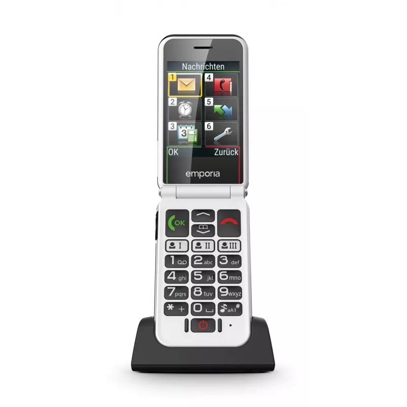 Emporia SIMPLICITYglam.4G 7,11 cm (2,8 inch) 106 g Must eakate telefon