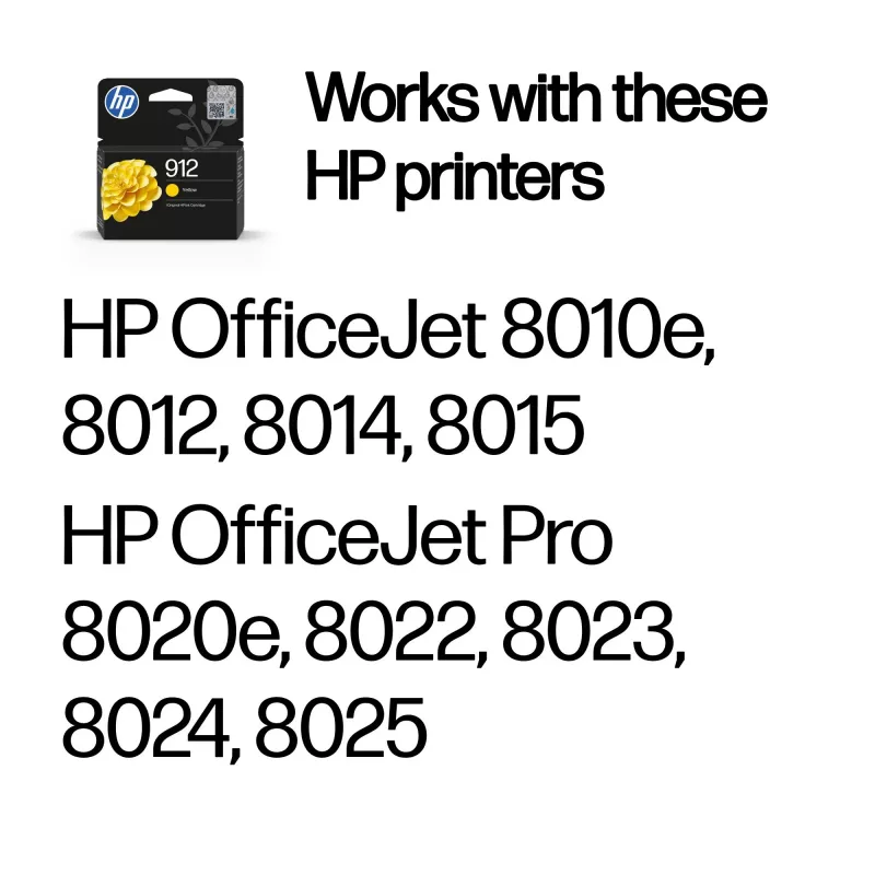 HP 912 kollane originaaltindikassett, kollane, 1 tk, 315 lehekülge