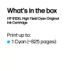 HP 912XL kõrge tootlikkusega tsüaan originaaltindikassett