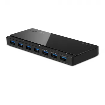 TP-Link UH700 liidese jaotur USB 3.2 Gen 1 (3.1 Gen 1) Micro-B 5000 Mbit/s Must