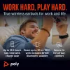 HP Poly Voyager Free 60+ UC Carbon Must Earbuds +BT700 USB-C Adapter +Touchscreen Charge Case