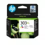 HP 303XL kõrge tootlikkusega kolmevärviline originaal tindikassett, tsüaan, magenta, kollane, 1 tk, 415 lehekülge