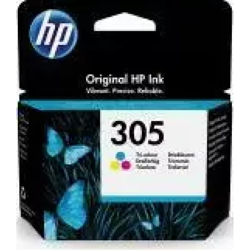 HP 305 1 tk originaal standardsaagisega tsüaan, magenta, kollane