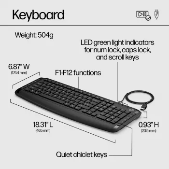 HP Pavilion klaviatuur ja hiir 200