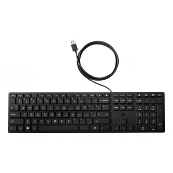 HP Wired Desktop 320K klaviatuur täissuuruses USB must 1,8m kaabel