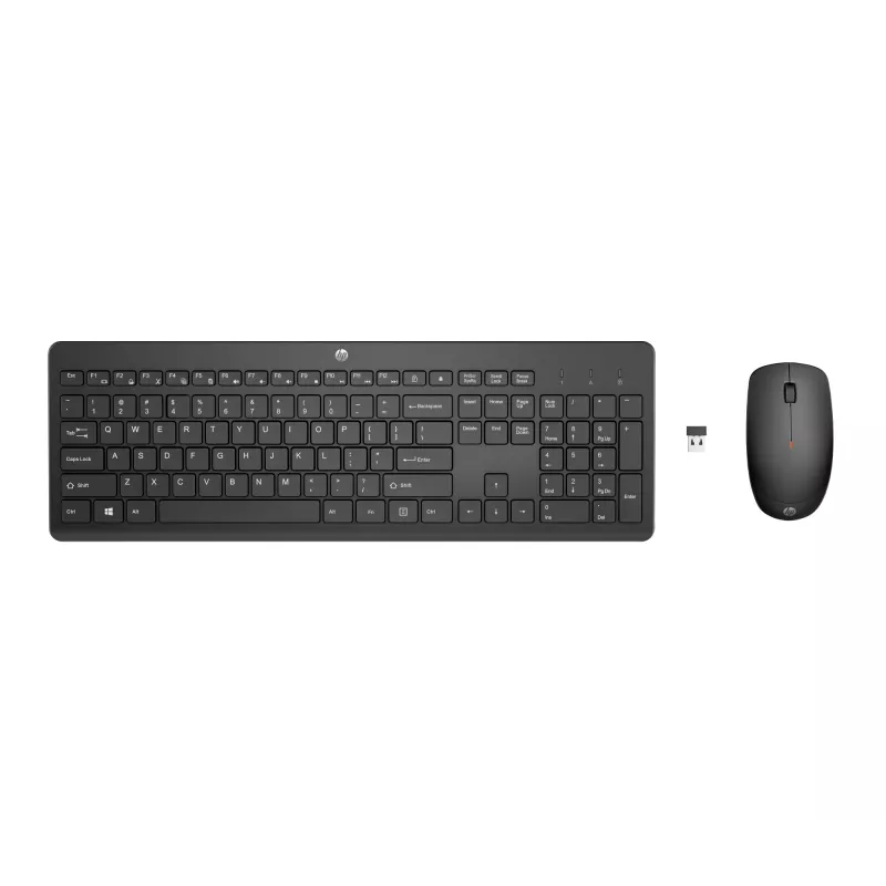 HP 230 Wireless hiir and klaviatuur Combo, Must, hiir included