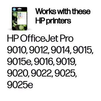 HP 963 4-pakendis must/tsüaan/magenta/kollane originaaltindikassetid