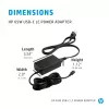 HP 65W USB-C LC toiteadapter sülearvutile Siseruumidesse 65W Must