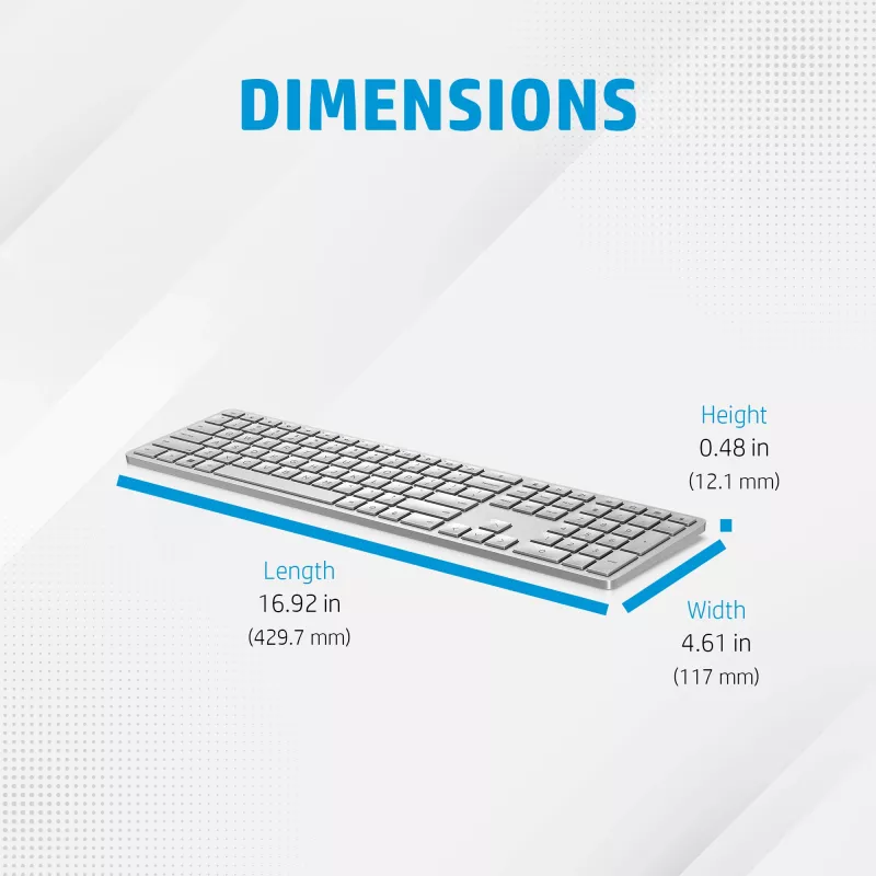 HP 970 programmeeritav juhtmevaba klaviatuur