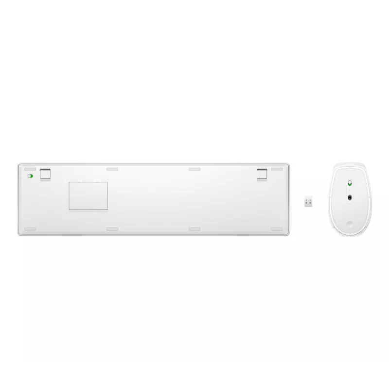 HP 650 Wireless klaviatuur and hiir Combo Full-size Membrane Valge