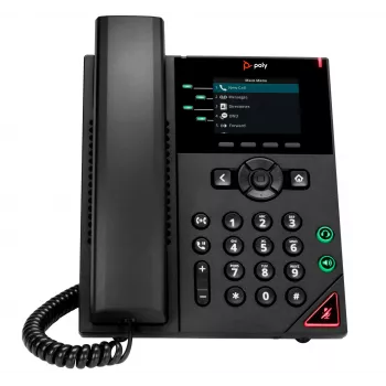 HP Poly VVX 250 4-Line IP Phone and PoE-enabled, Must, LCD, 320 x 240 pikslit, HTTPS, ENERGY STAR, RoHS, Federal Communications Commission (FCC), CE