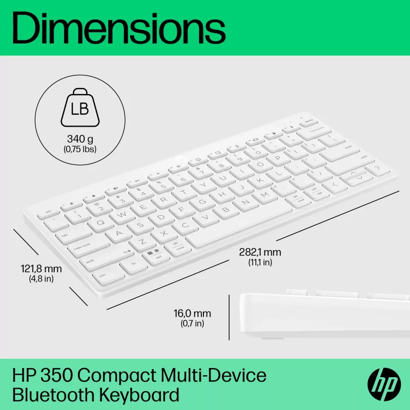Klaviatuur HP 350 Compact Multi-Device Bluetooth klaviatuur