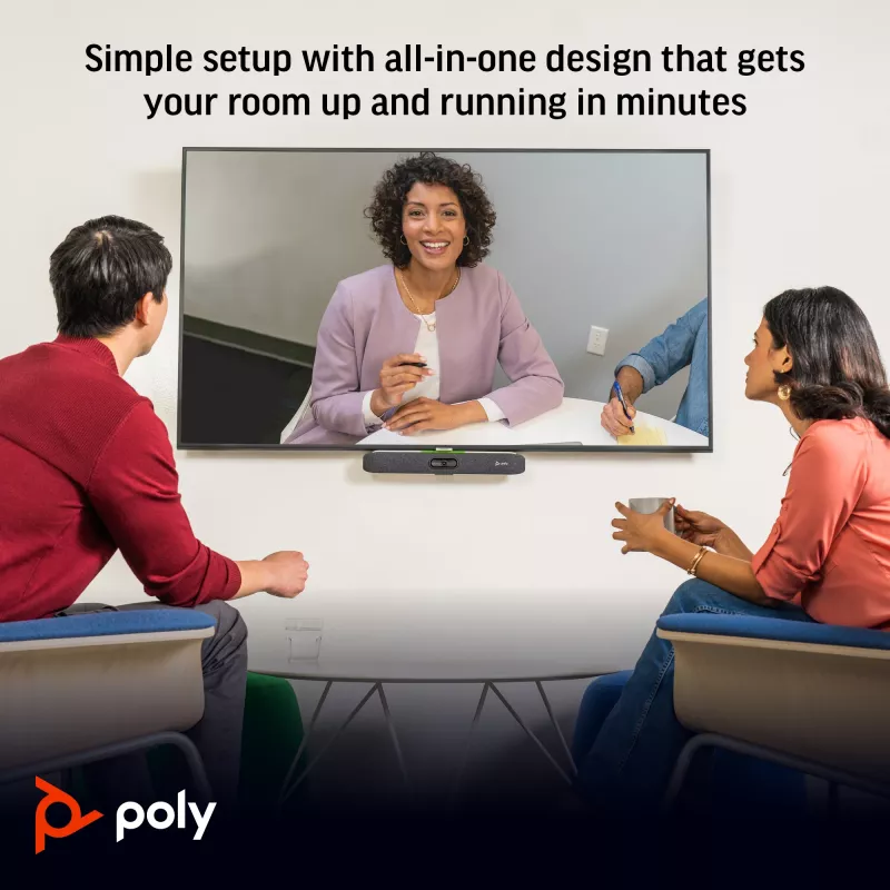 POLY Studio X30 kõik-ühes videovarras 4K Ultra HD 60 kaadrit/s 5x suum