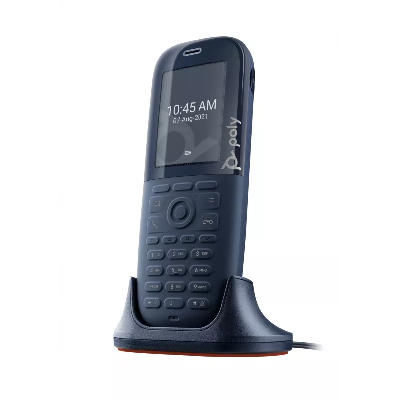 HP Poly Rove 30 DECT-telefonitoru, must, TFT, 240 x 320 pikslit, ENERGY STAR, 300 h, 18 h
