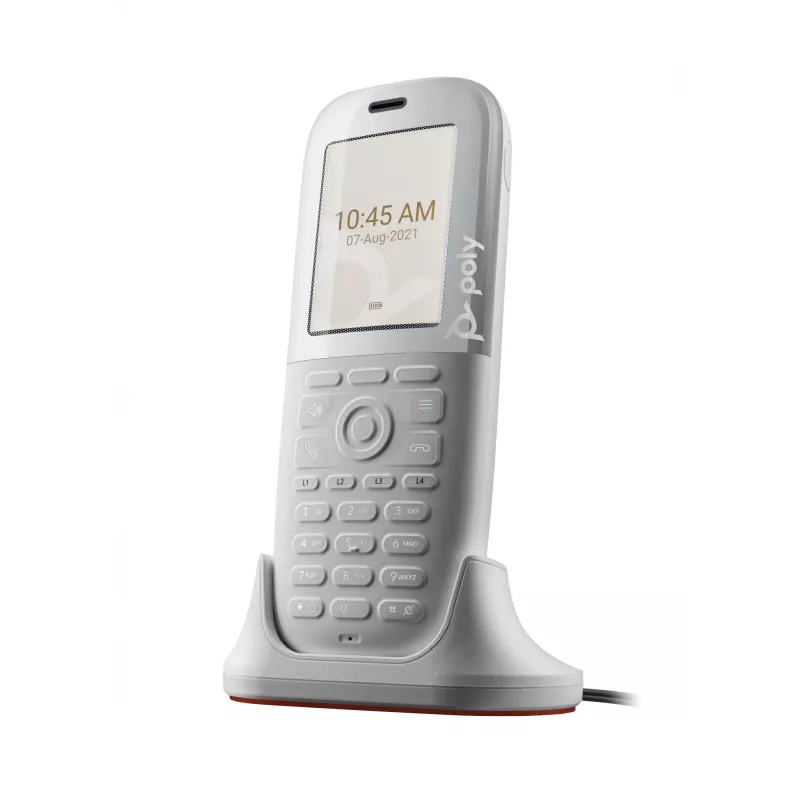 HP Poly Rove 40 DECT-telefonitoru, valge, TFT, ENERGY STAR, 300 h, 18 h, -10 - 55 °C