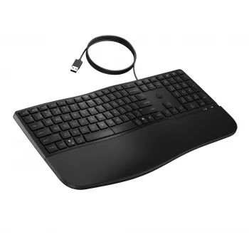HP 480 Comfort juhtmega klaviatuur täissuuruses USB must 1,5 m