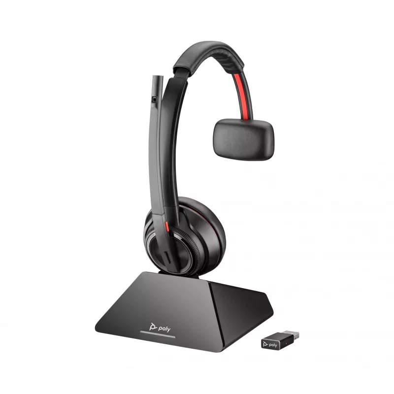 HP Poly Savi 8210 monauraalne DECT 1880-1900 MHz peakomplekt + laadimisalus