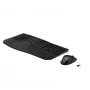 Juhtmevaba klaviatuuri ja hiire komplekt HP 685 Comfort — Täissuuruses kumer klaviatuur, RF Wireless + Bluetooth, must, hiirega