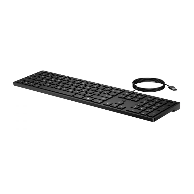 HP Wired Desktop 320K klaviatuur täissuuruses USB membraaniga must