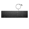 HP Wired Desktop 320K klaviatuur täissuuruses USB membraaniga must
