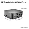 HP Thunderbolt 4 100W G6 dokk