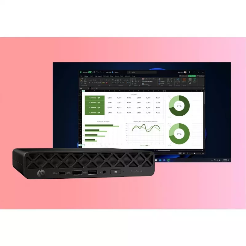 Arvuti HP ProDesk 4 G1i AI Mini Core Ultra 5 225T RAM 16GB SSD 512GB Intel Graphics OS Win 11 Pro