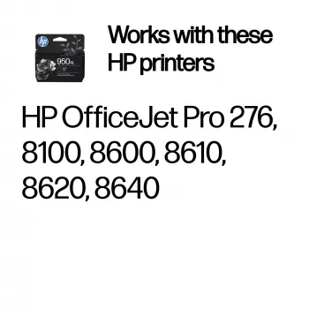 HP 950XL kõrge tootlikkusega must originaal tindikassett