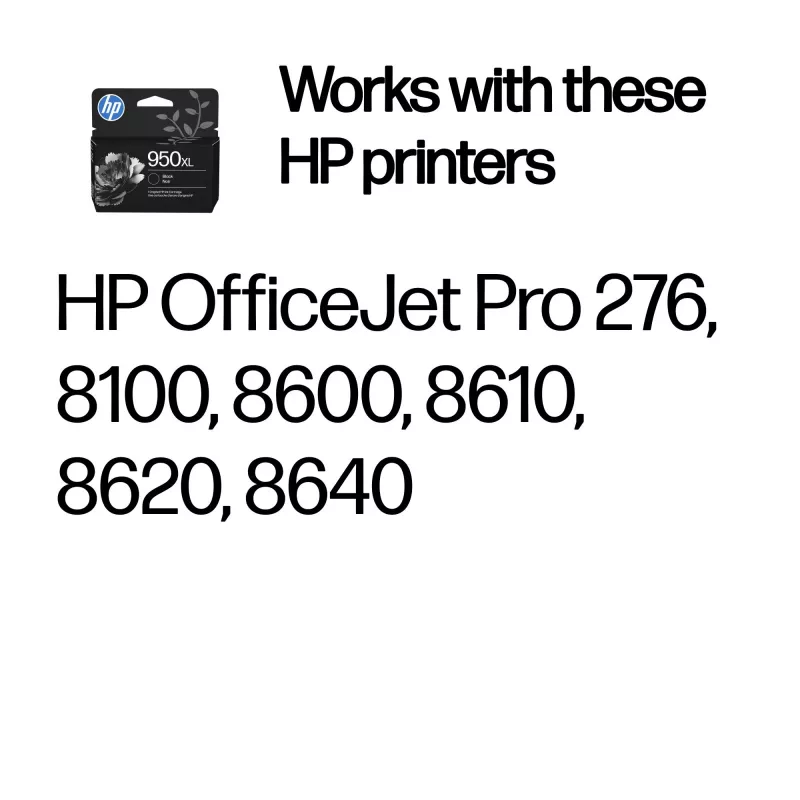 HP 950XL kõrge tootlikkusega must originaal tindikassett