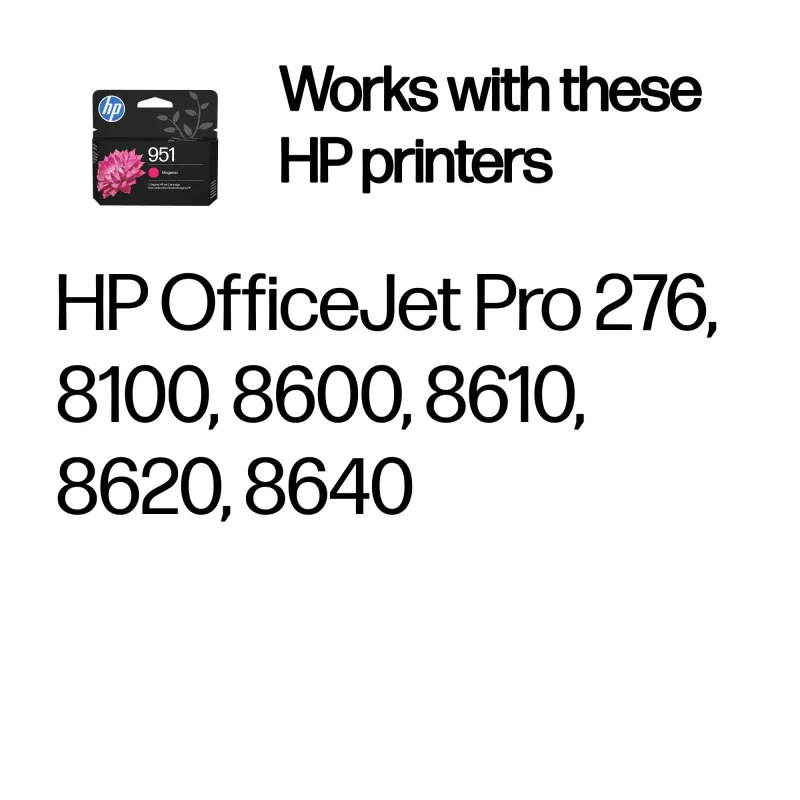 Tindipadrun HP 951 magenta Originaal – pigmenttint, Standardmaht, 8 ml, 535 lehekülge