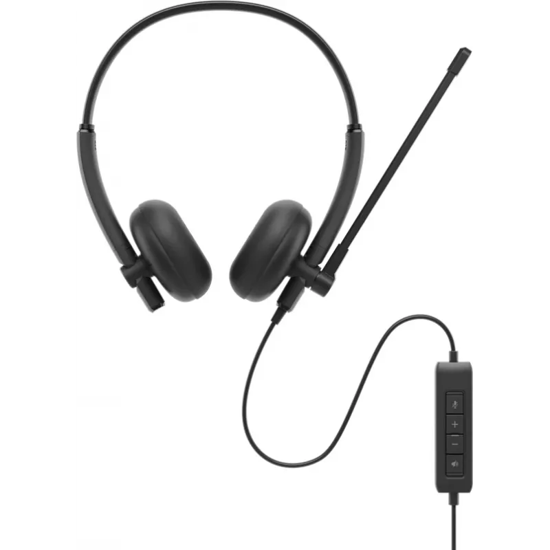 DELL WH125 peakomplekt Juhtmega ühendatud Peapael Kontor/kõnekeskus USB tüüp-A Must