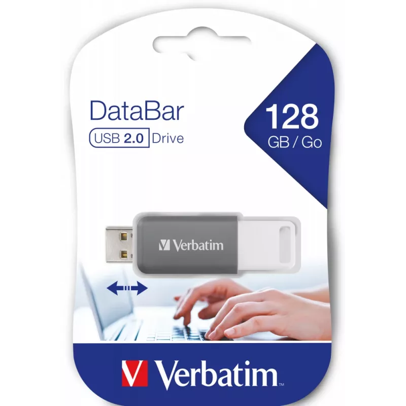Verbatim V DataBar USB-mälupulk 128 GB USB Type-A 2.0 Hall