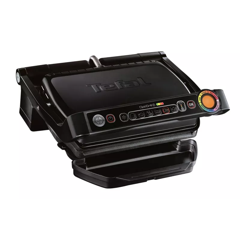 Kontaktgrill Tefal GC7148 — 2000W, roostevabast terasest korpus, ristkülikukujuline, reguleeritav termostaat, rest-pealispind, 365×365×175 mm