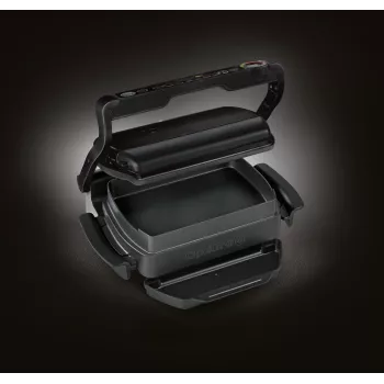 Kontaktgrill Tefal GC7148 — 2000W, roostevabast terasest korpus, ristkülikukujuline, reguleeritav termostaat, rest-pealispind, 365×365×175 mm