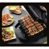 Kontaktgrill Tefal GC7148 — 2000W, roostevabast terasest korpus, ristkülikukujuline, reguleeritav termostaat, rest-pealispind, 365×365×175 mm