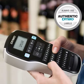 DYMO LabelManager ™ 160 QWERTZ, QWERTZ, D1, termosiirde, 180 x 180 DPI, 12 mm/s, must, hõbedane