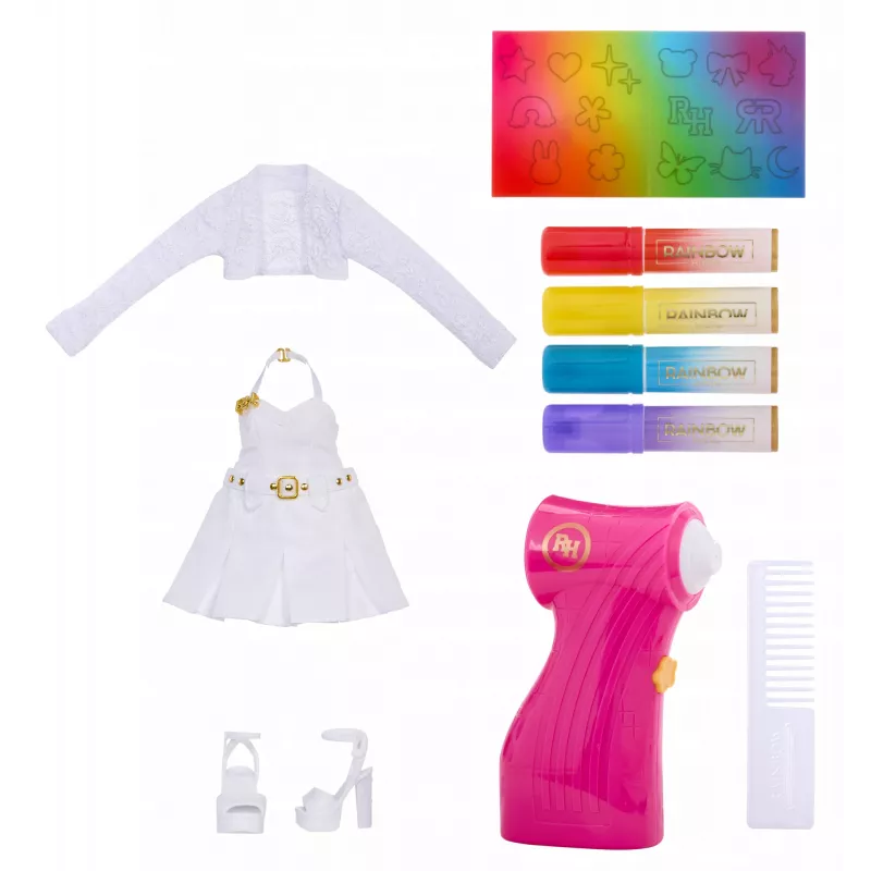 Rainbow High Air Brush & Create Fashion Dolls - hall Eyes, moenukk, naine, 4 a, poiss/tüdruk, mitmevärviline