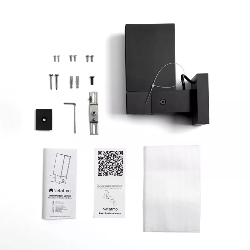 Netatmo Presence Box IP-turvakaamera välitingimustesse 1920 x 1080 pikslit seinale