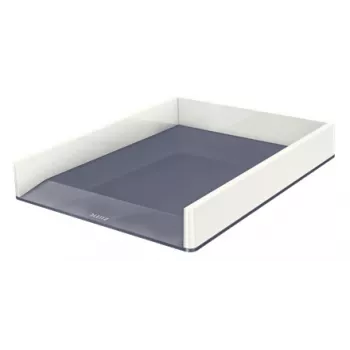 Leitz kirjaalus WOW Dual Colour, plastik, metallik, valge, A4, 267 mm, 336 mm, 49 mm