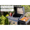 Unold 58595 Barbecue Grill-Wagen BUDDY Cart Electric Must, Roostevaba teras 2600 W