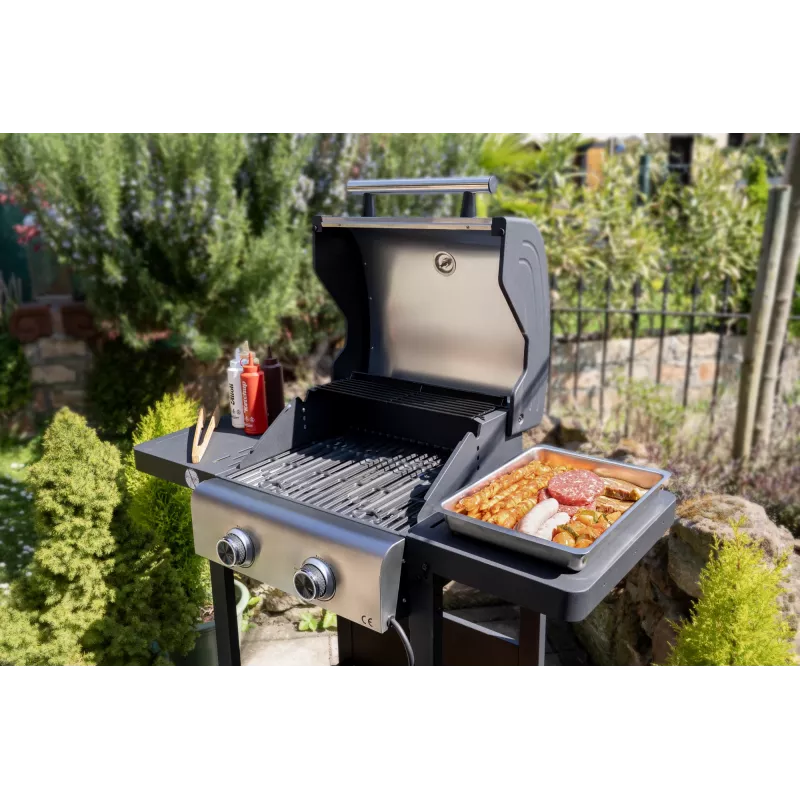 Unold 58595 Barbecue Grill-Wagen BUDDY Cart Electric Must, Roostevaba teras 2600 W