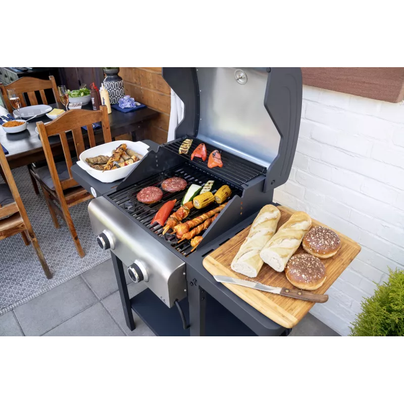 Unold 58595 Barbecue Grill-Wagen BUDDY Cart Electric Must, Roostevaba teras 2600 W