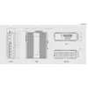 LevelOne 6-pordine Gigabit-tööstuslüliti, 1 x SFP, 1 x SFP/RJ45 Combo, -40 °C kuni 75 °C, DIN-liist