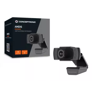 Conceptronic AMDIS 1080P Full HD veebikaamera mikrofoniga, 2 MP, 1920 x 1080 pikslit, Full HD, 30 kaadrit/s, 1280x720@30 kaadrit/s, 1920x1080@30 kaadrit/s, M-JPEG, YUV