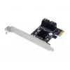 Conceptronic EMRICK 4-pordiline SATA PCIe adapter koos SATA-kaablitega