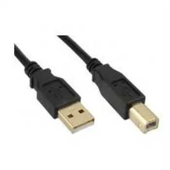 Microconnect USBAB5G USB-kaabel USB 2.0 5 m USB A USB B Must