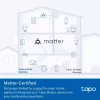 TP‑Link Tapo Mini P110M nutipistik — siseruumides kasutatav Wi‑Fi/Bluetooth nutipistikupesa, 16 A, 100–240 V, 3680 W, valge