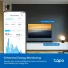 TP‑Link Tapo Mini P110M nutipistik — siseruumides kasutatav Wi‑Fi/Bluetooth nutipistikupesa, 16 A, 100–240 V, 3680 W, valge