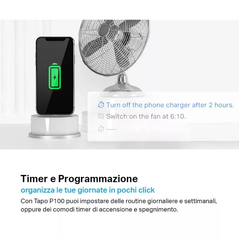 TP-LINK Tapo P100 nutipistik valge 2300 W