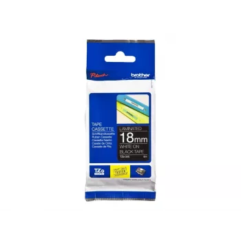 Lamineeritud lint Brother TZe345 18mm Valge mustal