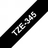 Lamineeritud lint Brother TZe345 18mm Valge mustal